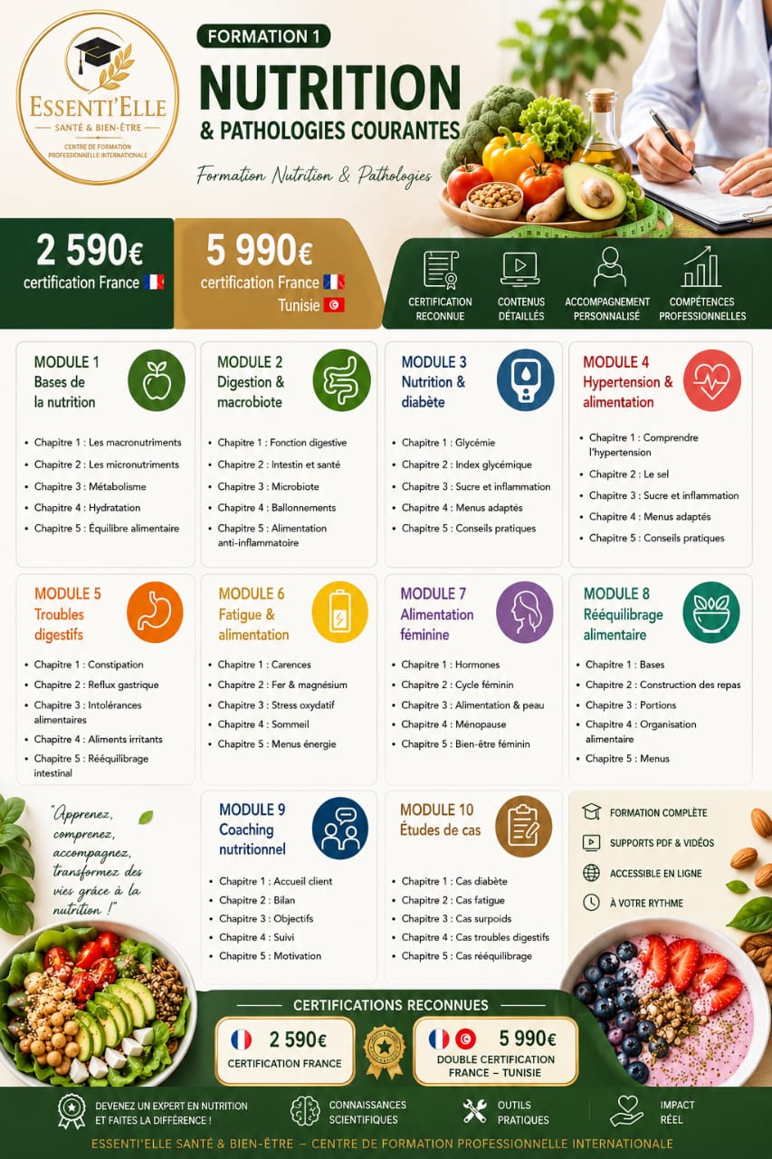 Formation Nutrition & Pathologies